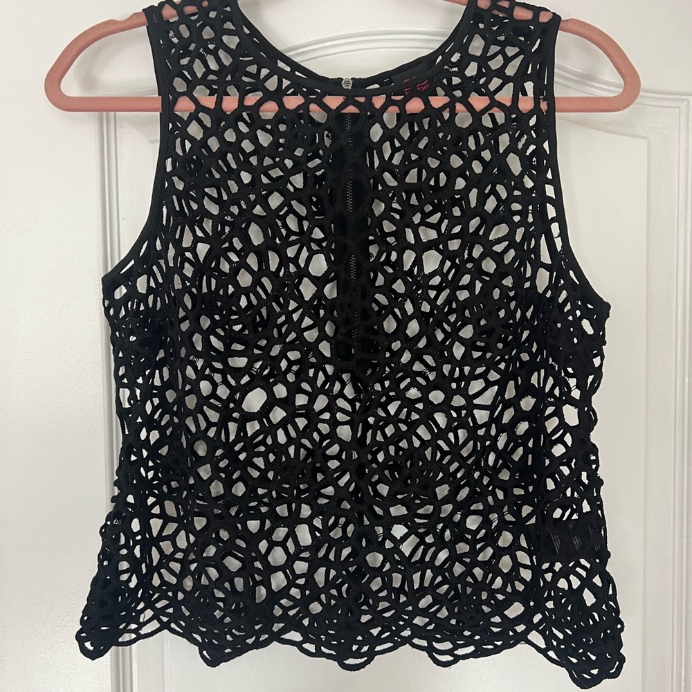 BEBE mesh tank top